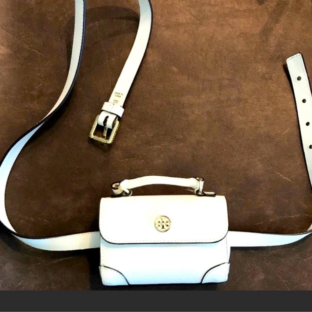 Tory Burch White Mini Crossbody Bag